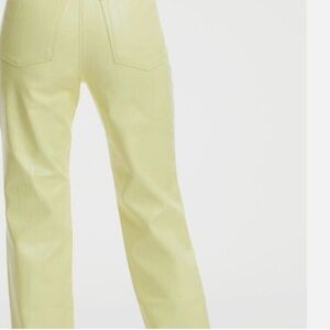 BNWT GOOD AMERICAN better than leather key lime pants